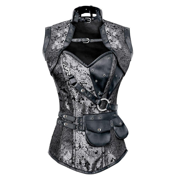Adriana Steampunk Overbust Corset - Corsets Queen US-CA