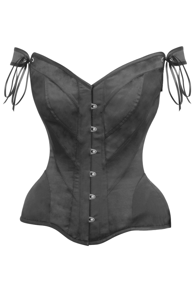 Teryle Overbust Black Corset - Corsets Queen US-CA